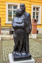 View of granite couple sculpture in the Royal Palace Ã¢â¬â museum in Wroclaw